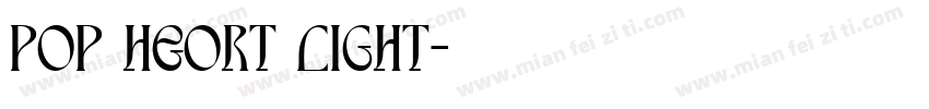 Pop Heort Light字体转换
